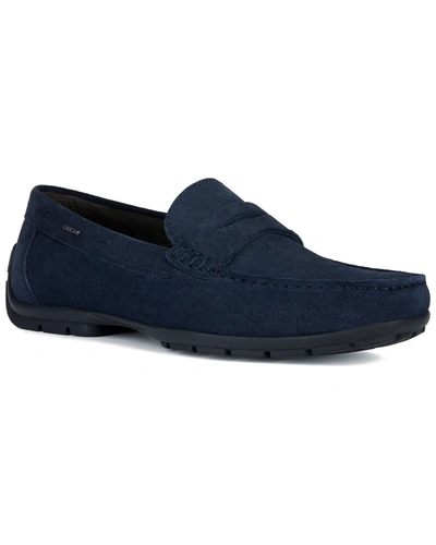 Shop Geox Moner W 2fit Suede Moccasin In Blue