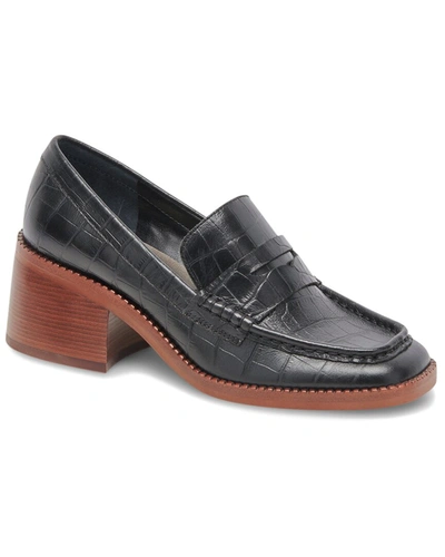Shop Dolce Vita Talie Leather Loafer In Black