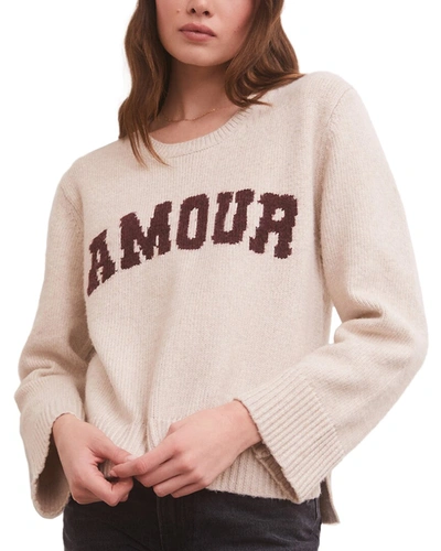 Shop Z Supply Serene Amour Sweater In Beige