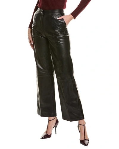 Shop Lamarque Simco Leather Pant In Black