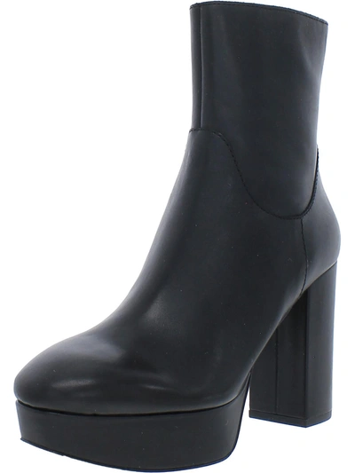 Shop Ash Amazon S Womens Leather Platform Ankle Boots In Black