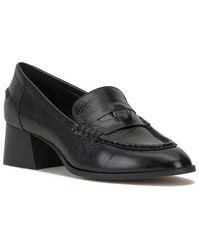 Shop Vince Camuto Carissla Leather Loafer In Black