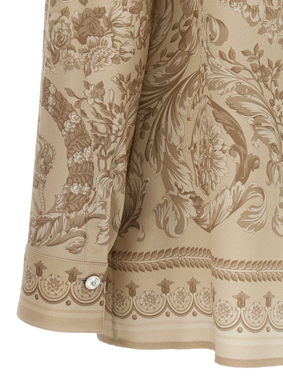 Shop Versace Barocco Shirt, Blouse Beige