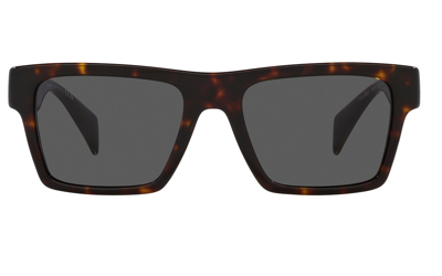 Shop Versace Dark Gray Rectangular Mens Sunglasses 0ve4445f108/8754 In Dark / Gray