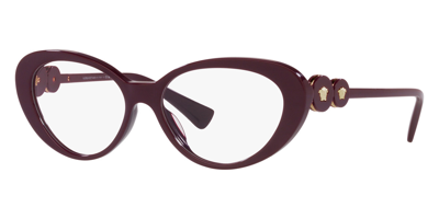 Shop Versace Demo Cat Eye Ladies Eyeglasses Ve3331u 5382 53 In Bordeaux