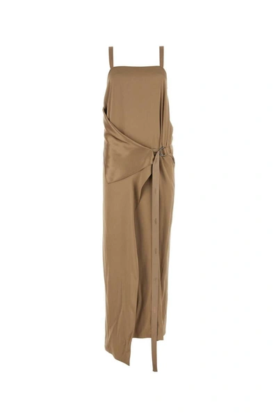 Shop Fendi Long Dresses. In Beige O Tan