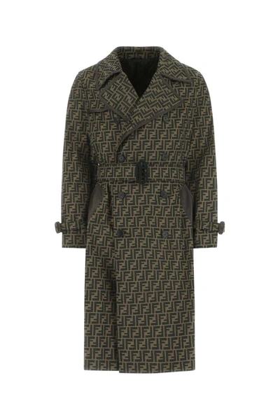 Shop Fendi Trench In Printed