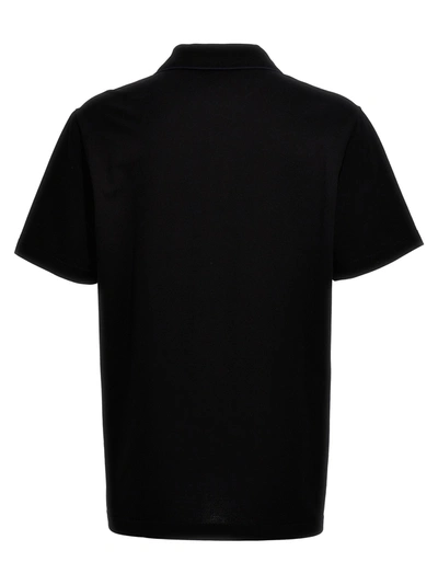 Shop Brioni Logo Embroidery  Shirt Polo Black