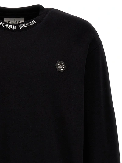 Shop Philipp Plein Logo Sweatshirt Black