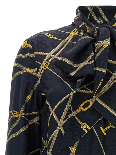 Shop Versace Ropes Shirt, Blouse Multicolor