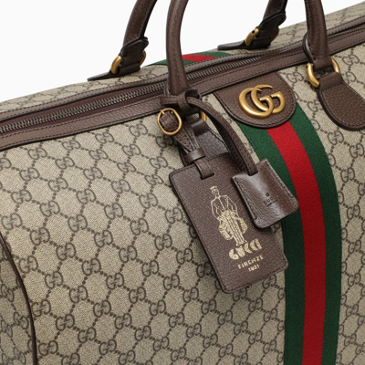 Shop Gucci Savoy Large Travel Bag Men In Cream
