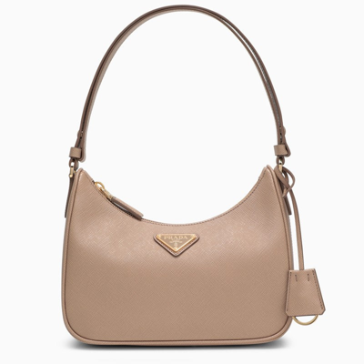 Shop Prada Re-edition Cameo-coloured Mini Bag In Saffiano Women In Pink