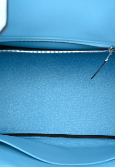 Shop Hermes Birkin 30 In Celeste Epsom Leather With Palladium Hardware