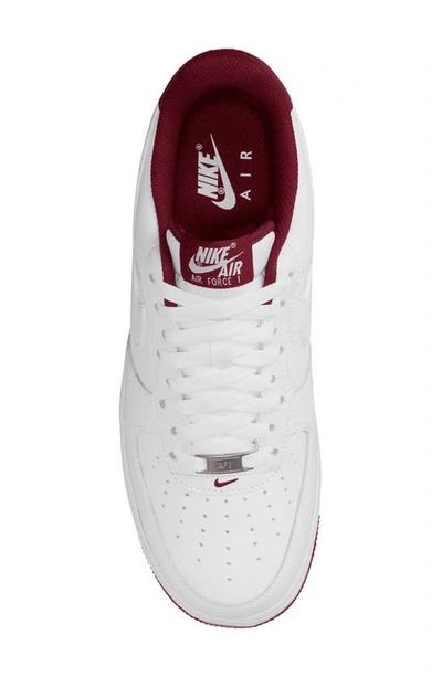Shop Nike Air Force 1 '07 Sneaker In White/ Dark Beetroot