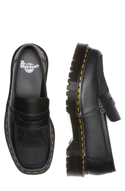 Dr. Martens' Penton Genuine Calf Hair Penny Loafer In Black