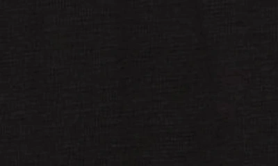 Dkny Slub Waffle High-low T-shirt In Black