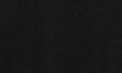 Dkny Slub Waffle High-low T-shirt In Black