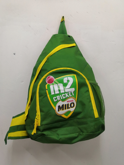 Pre-owned Backpack X Vintage Vtg Nestle Milo Cricket M2 Backpack In Green