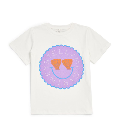 Shop Stella Mccartney Kids Shell Face T-shirt (3-14 Years) In Ivory