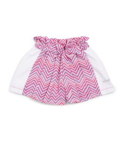 Shop Missoni Cotton Jersey Shorts (4-14 Years) In Multi