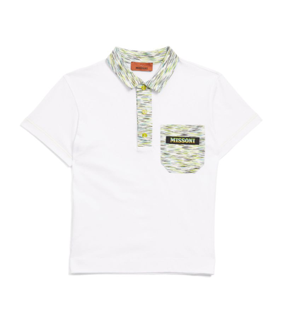 Shop Missoni Logo Polo Shirt (4-14 Years) In White