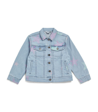 Shop Stella Mccartney Kids Star Print Denim Jacket (3-14 Years) In Blue