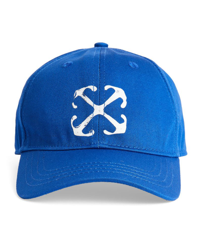 Shop Off-white Arrows Baseball Cap In Blue