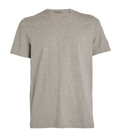Shop Corneliani Cotton-blend T-shirt In Grey