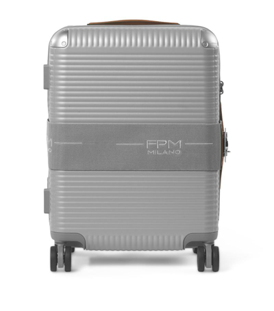 Shop Fpm Milano Bank Zip Deluxe Spinner Suitcase (55cm) In Grey