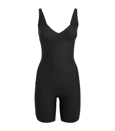 Shop Skims Body Mid-thigh Bodysuit In Black