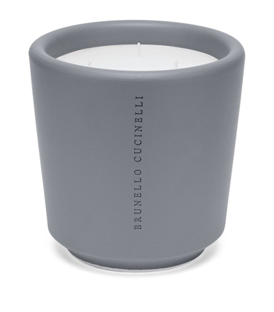 Shop Brunello Cucinelli Ebano Candle In Grey