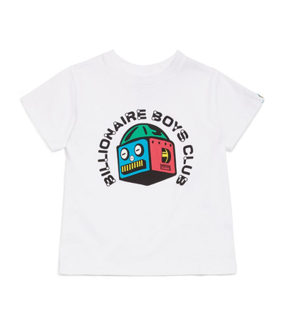 Shop Billionaire Boys Club Cotton Robot Print T-shirt (4-12 Years) In White