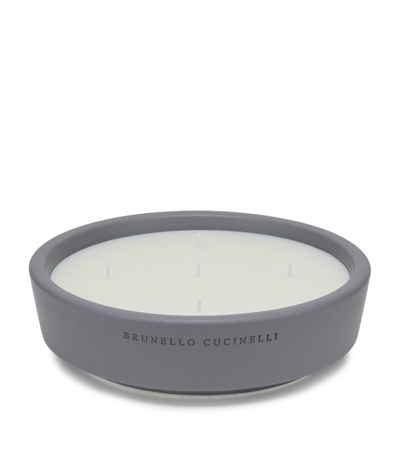 Shop Brunello Cucinelli Ebano Candle (7.5cm) In Grey