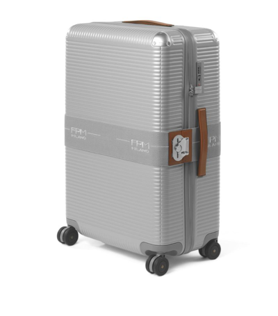 Shop Fpm Milano Bank Zip Deluxe Spinner Suitcase (76cm) In Grey