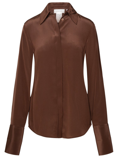Shop Sportmax Buttoned Long In Brown
