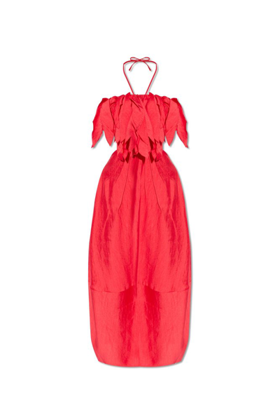 Shop Cult Gaia Lue Cut Out Detailed Dress In Red