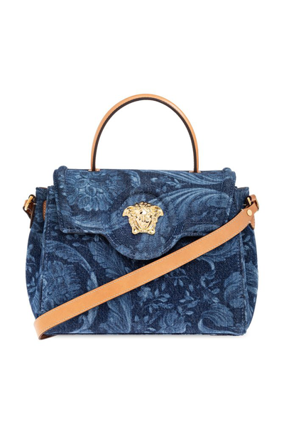 Shop Versace La Medusa Small Top Handle Bag In Multi