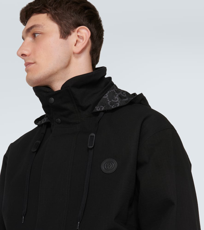 Gucci Reversible Gg Ripstop Jacket In Grey
