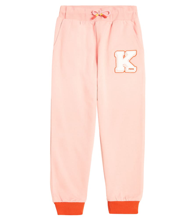 Shop Kenzo Cotton Sweatpants In Pink