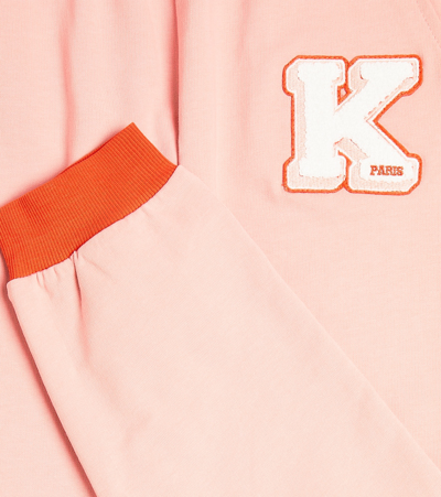 Shop Kenzo Cotton Sweatpants In Pink