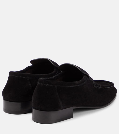 Shop The Row New Soft Suede Loafers In Black