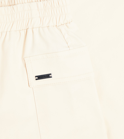 Shop Monnalisa Levantina Cotton-blend Cargo Pants In Beige