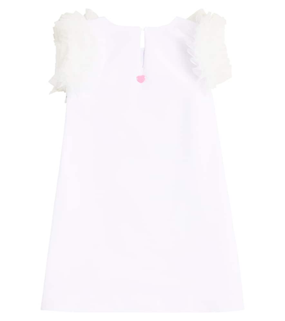 Shop Monnalisa Printed Crêpe Dress In White