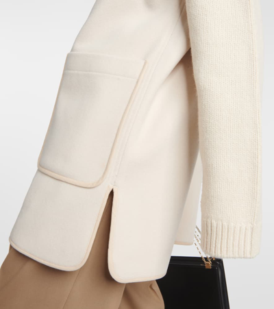 Totême Wool-blend Felt Vest In White