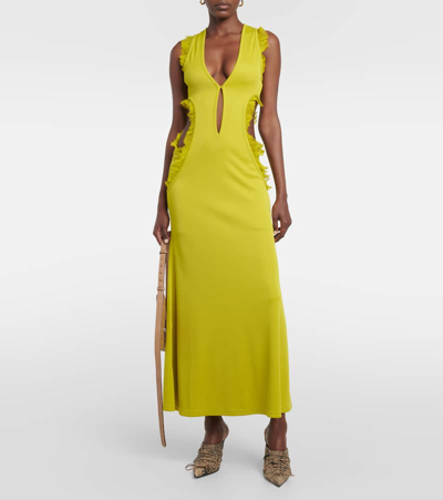 Christopher Esber Carina Cutout Midi Dress In Green