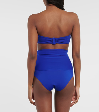 Shop Eres Gredin High-rise Bikini Bottoms In Blue