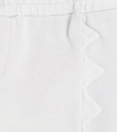 Shop Stella Mccartney Baby Cotton Jersey Shorts In Grey