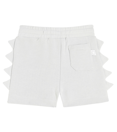Shop Stella Mccartney Baby Cotton Jersey Shorts In Grey
