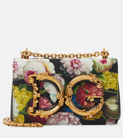 Shop Dolce & Gabbana Dg Girls Medium Charmeuse Shoulder Bag In Multicoloured