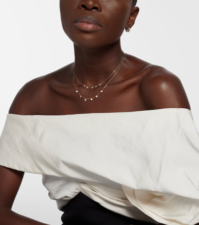 Persée Danaé 18kt Gold Necklace With Diamonds In Gold